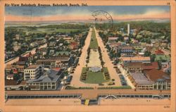 Air-View Rehoboth Avenue, Rehoboth Beach, Del. Postcard