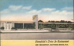 Stansfield's Drive-In Restaurant, Daytona Beach, FL Postcard