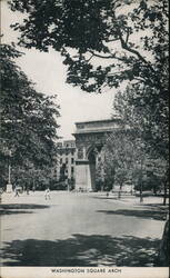 Washington Square Arch, New York City Postcard