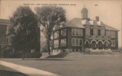 Brown Hall, Nasson College, Springvale, Maine Postcard