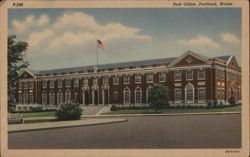 Portland, Maine Post Office Postcard