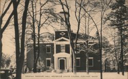 Original Seminary Hall, Westbrook Junior College, Portland, ME Postcard