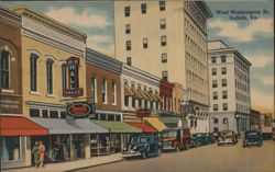 West Washington St., Suffolk, VA Postcard