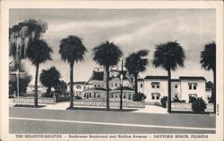 Bellevue-Halifax Hotel & Beach Cottages, Daytona Beach, FL Postcard