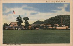 Harker Pottery, Chester, WV Postcard