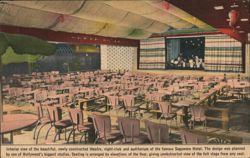 Sagamore Hotel, Interior View of Theatre, Bolton Landing, NY Postcard