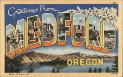 Greetings from Medford, Oregon Postcard