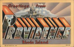 Greetings from Providence, Rhode Island Postcard