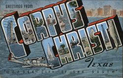 Greetings from Corpus Christi, Texas - Wonder City of the South Postcard