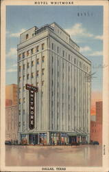 Hotel Whitmore, Dallas, TX Postcard