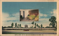 Motel Jesup, US 301, US 25 and GA 38, Jesup, GA Postcard