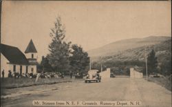 Mt. Stimson from N. E. F. Grounds, Rumney Depot Postcard