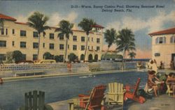 Casino Pool at the Seacrest Hotel, Delray Beach, FL Postcard