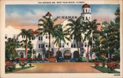 The Miramar Inn, West Palm Beach, Florida Postcard