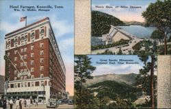 Hotel Farragut, Norris Dam, Great Smoky Mountains National Park Postcard