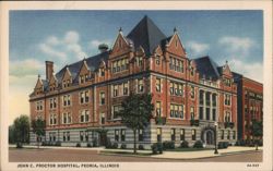 John C. Proctor Hospital, Peoria, Illinois Postcard