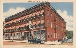 Hotel De Soto, Galena, Illinois Postcard