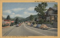 Entrance to Great Smoky Mountains National Park, Gatlinburg, TN Postcard