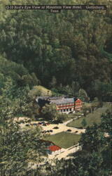 Bird's Eye View of Mountain View Hotel, Gatlinburg, Tenn. Postcard