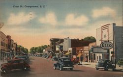 Front St., Georgetown, SC Postcard