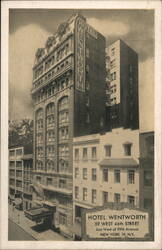 Hotel Wentworth, 59 West 46th Street, New York City Postcard