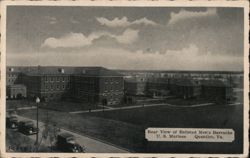 Rear View of Enlisted Men's Barracks, US Marines, Quantico, VA Postcard