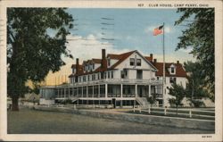 107 Club House, Camp Perry, Ohio Postcard