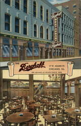 The Berghoff Restaurant, 17 W. Adams St., Chicago, IL Postcard