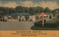 Glenview Motel, Glenview, Illinois Postcard