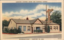 Glenview Country House and Cocktail Lounge, Waukegan Road Postcard