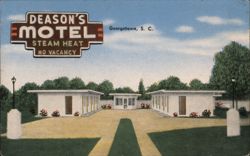 Deason's Motel, Georgetown, SC - No Vacancy Postcard