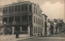 Church Street South of Tradd - Charleston, SC Postcard