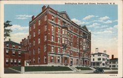 Rockingham Hotel and Annex, Portsmouth, NH Postcard