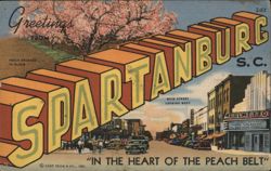 Greetings from Spartanburg, South Carolina Postcard