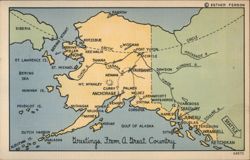 Greetings From A Great Country - Alaska Postcard