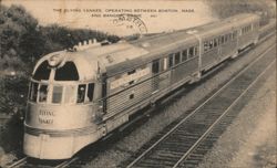 The Flying Yankee Streamliner Train Postcard