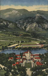 Broadmoor Hotel and Surroundings, Colorado Springs Postcard