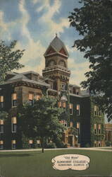 Old Main, Elmhurst College, Elmhurst, Illinois Postcard