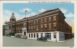 City County Public Building and State Armory, Hopkinsville, KY Postcard