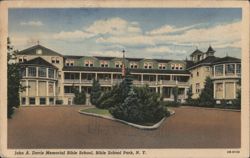 John A. Davis Memorial Bible School, Bible School Park, NY Postcard