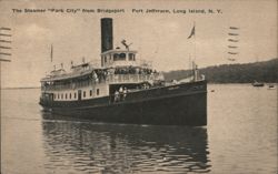 Steamer "Park City" from Bridgeport Postcard