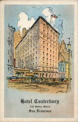 Hotel Canterbury, San Francisco, CA Postcard