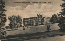 Charles Lewis Beach Building, Connecticut State College Postcard