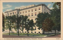 National Life Insurance, Home Office Building, Montpelier Postcard