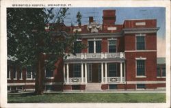 Springfield Hospital, Springfield, VT Postcard