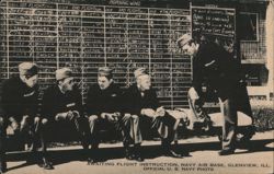 Awaiting Flight Instruction, US Navy, Glenview, IL Postcard