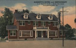 Burnett's Hotel and Restaurant, Elizabethtown, KY Postcard