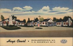 Hays Court, Elizabethtown, KY, US 31W Postcard