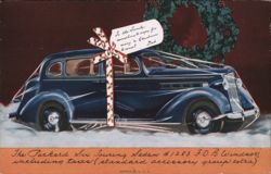 1937 Packard Six Touring Sedan Advertisement Postcard