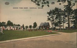 Singing Pines Court, Nashville, Indiana Postcard